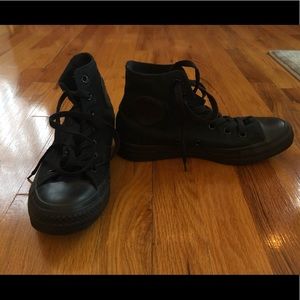 Black high top Converses